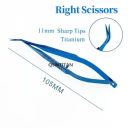 Ophthalmic Scissors Castroviejo Corneal Scissors Left/Right Ophthalmic Surgical Instrument