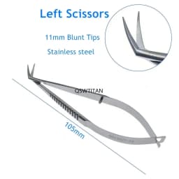 Ophthalmic Scissors Castroviejo Corneal Scissors Left/Right Ophthalmic Surgical Instrument