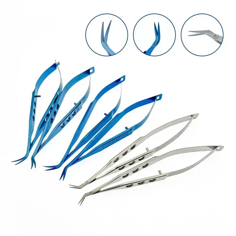 Ophthalmic Scissors Castroviejo Corneal Scissors Left/Right Ophthalmic Surgical Instrument