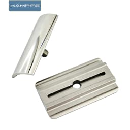 KAMPFE 316L Stainless steel CNC milling Manual safety shaver head polished razor head Gifts for men