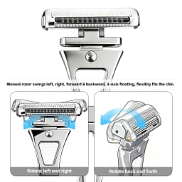 RZACLEA 4-Layer Half-Blade DE Safety Razor | Precision Shave with Magnetic Ease | Luxury Eco-Friendly Gift Set Razor