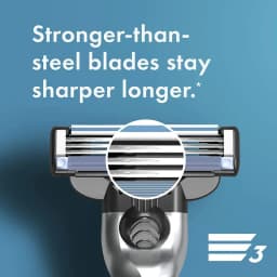 Gillette Mach 3 Shaver Head Razor Refills Cartridges with Lubstrips 3 Layers Blades Fast Smooth Cutting Men's Beard Face Care