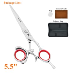 360 Degree Hair Scissors Set Japan Steel 5.5" 6.0" Salon Barber Cutting Thinning Shears Hairdressing Scissor High Quality A0118A
