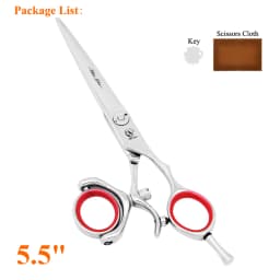 360 Degree Hair Scissors Set Japan Steel 5.5" 6.0" Salon Barber Cutting Thinning Shears Hairdressing Scissor High Quality A0118A