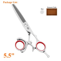 360 Degree Hair Scissors Set Japan Steel 5.5" 6.0" Salon Barber Cutting Thinning Shears Hairdressing Scissor High Quality A0118A
