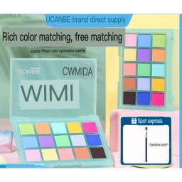 Ucanbe Macaron Eyeshadow Palette Colorful Multi-Color Matte Play Makeup Pink 15 Colors Niche Affordable