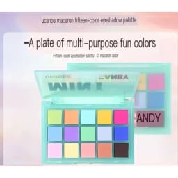 Ucanbe Macaron Eyeshadow Palette Colorful Multi-Color Matte Play Makeup Pink 15 Colors Niche Affordable