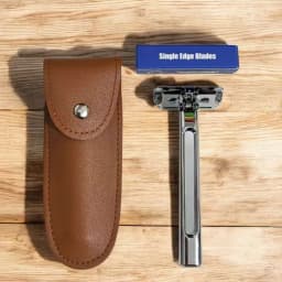 RZACLEA 20T 3.0 Glide Pro Advanced 2 Half Blade Shaving Razor Stainless Steel  Eco-Friendly Safety Shave Shaver for Men & Women
