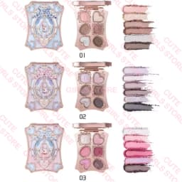 Flower Knows Bunny Garden All-in-One Makeup Set:New Pink Shoulder Bag Cushion Eyeshadow Palette, Lip Gloss, Blush, Cosmetic Kit