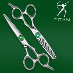 TITAN Hairdressing Scissors Professional Barber Tools Cutting Thinning Scissors Hair Shear 6 Inch HIGH-END JP Steel CNC