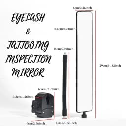 New Eyelash Extension Mirror Adjustable Lash Inspection Mirror Prevent Root Lifting Makeup Auxiliary Tool for Lash Tech Supplies
