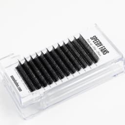 SENSE LASHES 10D Speedy Promade Fans Ultra Matte Black 12 Rows 960 Fans Pointy Base Premade Volume Fans Eyelash Extensions