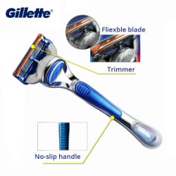 Gillette Fusion Razor for Men Face Hair Beard Shaving Machine Manual Safety Shaver Replacement Head Cassettes 5 Layer Blades