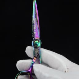 5.5-inch 6-inch 7-inch Hair Scissors, Plum Colored Cutting Scissors, Barber Styling Tool