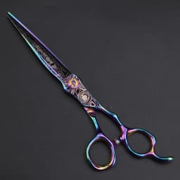 5.5-inch 6-inch 7-inch Hair Scissors, Plum Colored Cutting Scissors, Barber Styling Tool