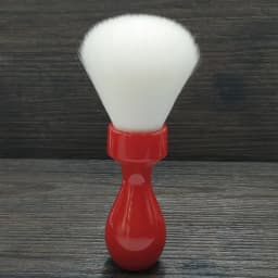 Dscosmetic 26mm Cashmere Synthetic Hair Knots Shaving Brush with Red Resin Handle