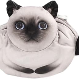 3D Realistic Cute Cat Makeup Bag Large Capacity Travel Pouch Drawstring Toiletry Organizer For Women Teens Gift For Christmas