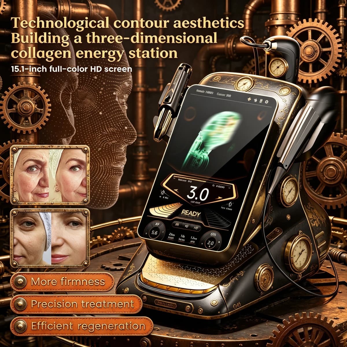 360MAX 25D HiFU 3 In 1 Technology Machine For Non Invasive Facial Slimming Anti Aging And Body Firming
