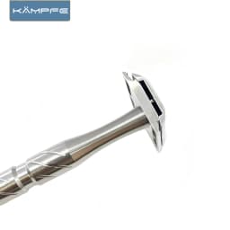 KAMPFE CNC 316L Stainless Steel Safety Razor Handle Double Edge Replacement Handle