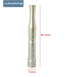 KAMPFE CNC 316L Stainless Steel Safety Razor Handle Double Edge Replacement Handle