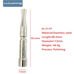 KAMPFE CNC 316L Stainless Steel Safety Razor Handle Double Edge Replacement Handle