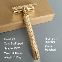 Dscosmetic D8/S9 Brass Double Edge Safety Razor CNC MADE