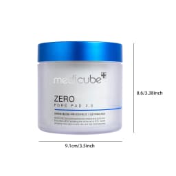 Medicube ZERO PORE PAD 2.0,Pre-Soaked Dual-Texture Cotton Pads,Hydrating&Soothing Formula,Korean Skincare,K-Beauty,Korean Makeup