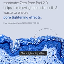 Medicube ZERO PORE PAD 2.0,Pre-Soaked Dual-Texture Cotton Pads,Hydrating&Soothing Formula,Korean Skincare,K-Beauty,Korean Makeup