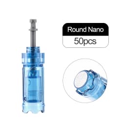 50/100pcs Bayonet Cartridge Needle for Dr Pen M8S /A8S/ A9/ A11 Derma Pen Replacement Tip 12 24 36 42 Round Nano