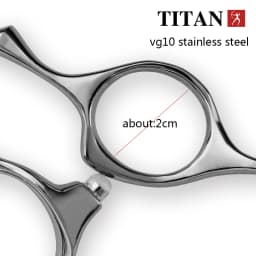 Titan Professional Hairdressing Scissors Hairdresser's 6.0 Inch VG10 Stainless Steel Cut Thinning Barber Tool
