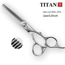 Titan Professional Hairdressing Scissors Hairdresser's 6.0 Inch VG10 Stainless Steel Cut Thinning Barber Tool