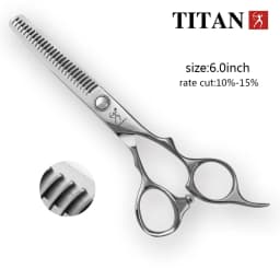Titan Professional Hairdressing Scissors Hairdresser's 6.0 Inch VG10 Stainless Steel Cut Thinning Barber Tool