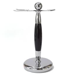 Dscosmetic White Metal Shaving Brush Stand Safety Razor Holder