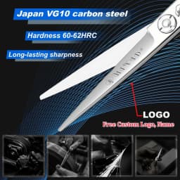 HISADA Left Hand Hair Scissors 5.5 inch Barber Shop Exclusively for Hairstylists VG10 Material Barber Tools
