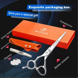 HISADA Left Hand Hair Scissors 5.5 inch Barber Shop Exclusively for Hairstylists VG10 Material Barber Tools