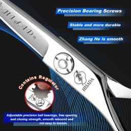HISADA Left Hand Hair Scissors 5.5 inch Barber Shop Exclusively for Hairstylists VG10 Material Barber Tools