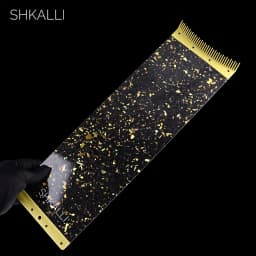 SHKALLI Carbon Fiber Highlighting Board with Comb Teeth Hair Dyeing Board Styling Accessory for Hairdressers Coloring Tool