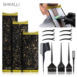SHKALLI Carbon Fiber Highlighting Board with Comb Teeth Hair Dyeing Board Styling Accessory for Hairdressers Coloring Tool