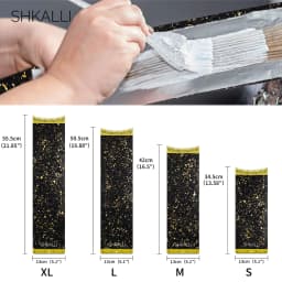 SHKALLI Carbon Fiber Highlighting Board with Comb Teeth Hair Dyeing Board Styling Accessory for Hairdressers Coloring Tool