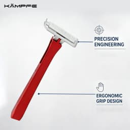KAMPFE Vintage CNC Aluminum Half DE Blade Razor Single Edge Manual Shaving Classic Metal ShaverSmooth Shave Gift for man