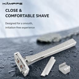 KAMPFE Vintage CNC Aluminum Half DE Blade Razor Single Edge Manual Shaving Classic Metal ShaverSmooth Shave Gift for man
