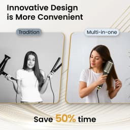 LISAPRO One-Step Hot Air Brush&Volumizer PLUS 2.0 Hair Dryer and Hair Styler New Black Golden Hair Curler Brush