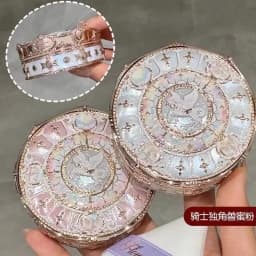 Flower Knows Knight Unicorn Cloud Powder Strawberry Cupid Pressed Powder Matte Soft Focus Oil Control Holding Powder