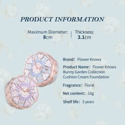 Flower Knows Bunny Garden Collection Cushion Cream Foundation