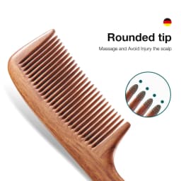 MR.GREEN Natural Wood Comb Splicing Structure Hair Comb Fine Tooth Brush Anti-Static Hairdressing Hair Scalp Massage Tools Gift