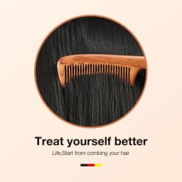 MR.GREEN Natural Wood Comb Splicing Structure Hair Comb Fine Tooth Brush Anti-Static Hairdressing Hair Scalp Massage Tools Gift