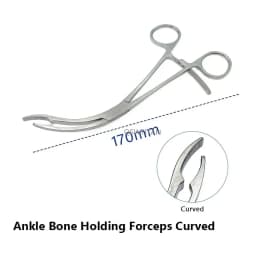 Ankle Bone Holding Forceps Straight Curved Orthopedics Instruments Bone Surgical Forceps