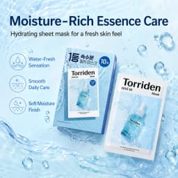 Torriden DIVE-IN Hyaluronic Acid Facial Sheet Masks 10pcs,Thin & Skin-Fit,Deep Hydration,Weekly Treatment,K-Beauty,Korean Makeup
