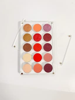 YicaiNew EMPTY Magnetic Eyeshadow Palette DIY Acrylic All Transparent Elegant Eye Shadow Makeup Palette 26mm*4/9/15/24 Holes