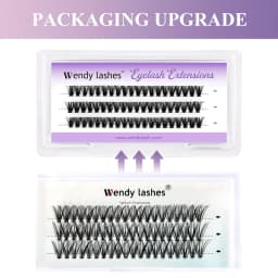 Wendy Lashes 10/20pcs/Lot Cluster lashes 3 Rows 10D/20D/30D/40D Bundles Natural Style Individual Eyelashes Handmade Supplier